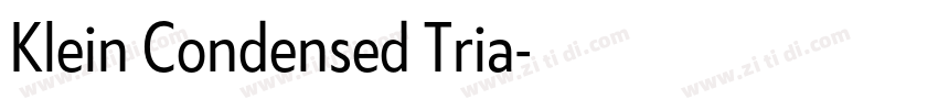 Klein Condensed Tria字体转换 Klein Condensed Tria字体转换